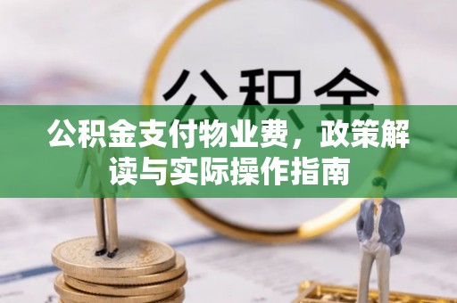 陇西公积金支付物业费，政策解读与实际操作指南