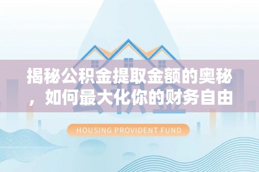 陇西揭秘公积金提取金额的奥秘，如何最大化你的财务自由