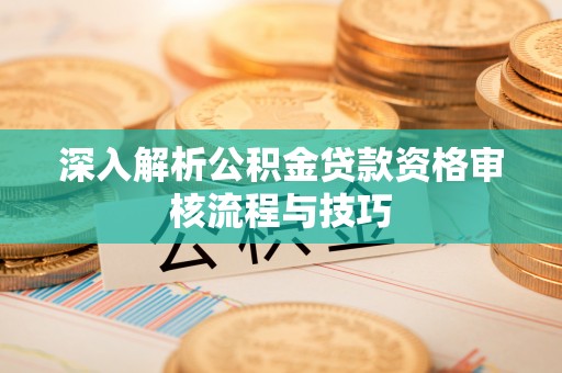 陇西深入解析公积金贷款资格审核流程与技巧