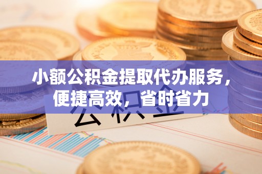 陇西小额公积金提取代办服务，便捷高效，省时省力