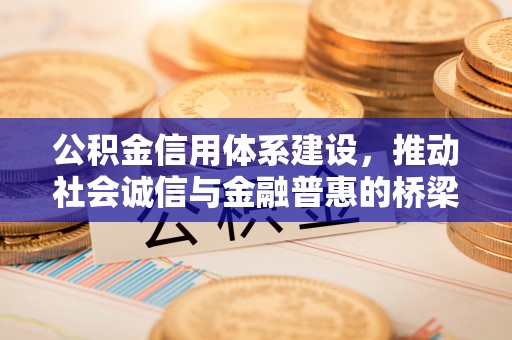 陇西公积金信用体系建设，推动社会诚信与金融普惠的桥梁