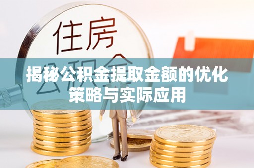 陇西揭秘公积金提取金额的优化策略与实际应用