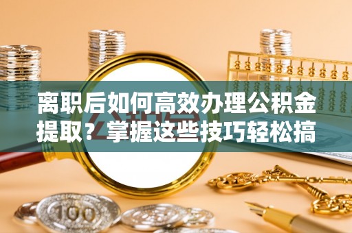 陇西离职后如何高效办理公积金提取？掌握这些技巧轻松搞定