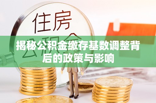 陇西揭秘公积金缴存基数调整背后的政策与影响