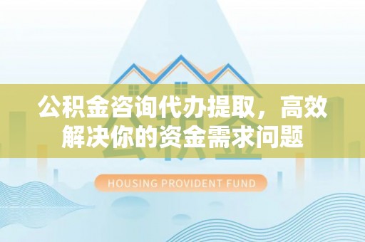 陇西公积金咨询代办提取，高效解决你的资金需求问题