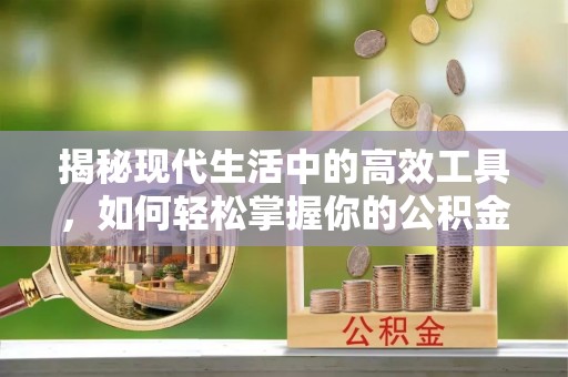 陇西揭秘现代生活中的高效工具，如何轻松掌握你的公积金查询方式