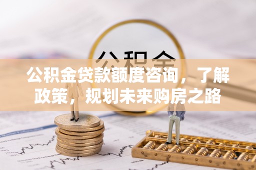 陇西公积金贷款额度咨询，了解政策，规划未来购房之路