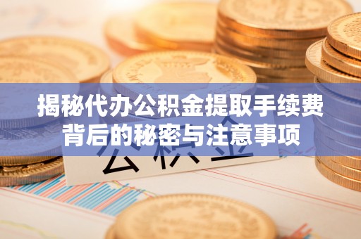 陇西揭秘代办公积金提取手续费背后的秘密与注意事项
