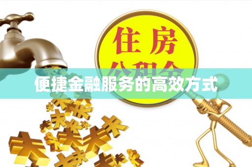 陇西便捷金融服务的高效方式