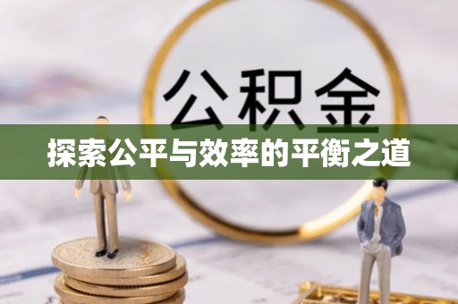 陇西探索公平与效率的平衡之道
