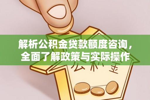 陇西解析公积金贷款额度咨询，全面了解政策与实际操作